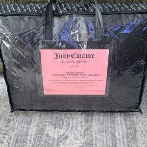 ⭐️NEW-Juicy Couture LA CALI SATIN COVER MEMORY FOAM PILLOW